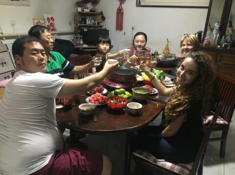 Dinner Time with our Chinese Homestay Family