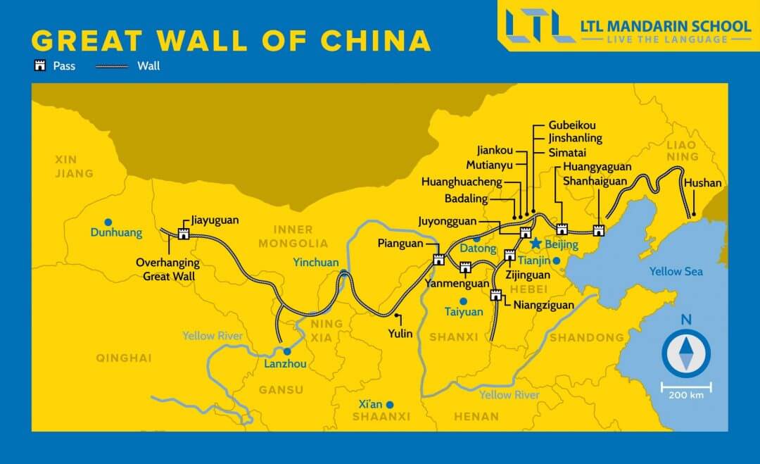 Great Wall of China Map