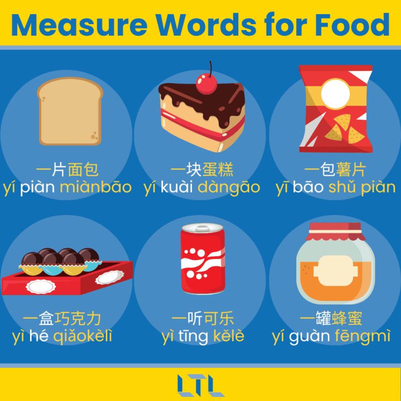 Chinese Measure Words - snacks
