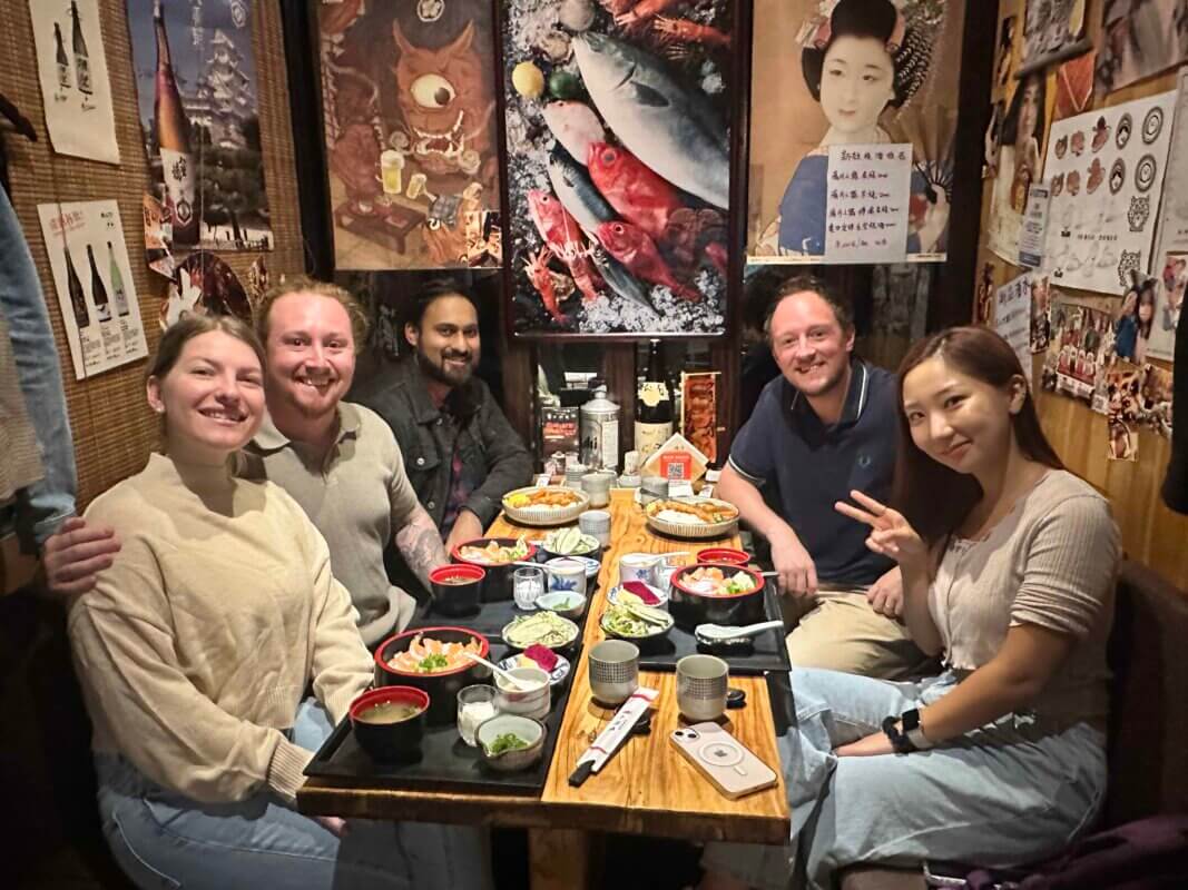 Lunchtime with Students including Max, Gohan, Dana, Matt and Julia