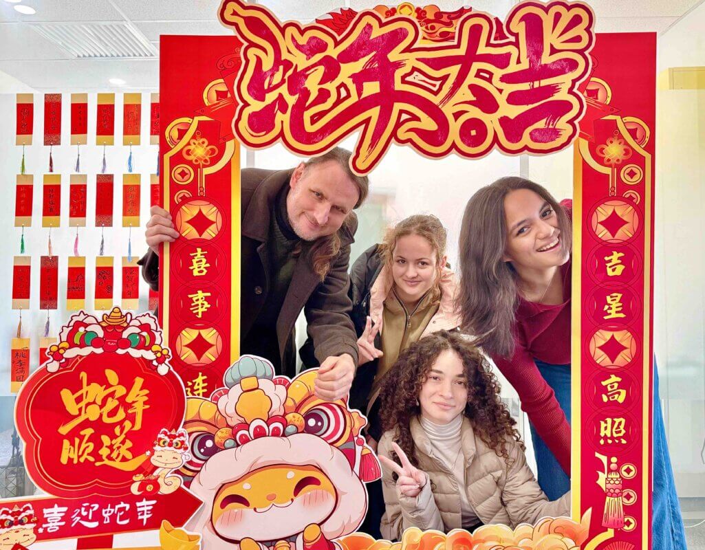 Student at LTL Beijing celebrating Chinese New Year