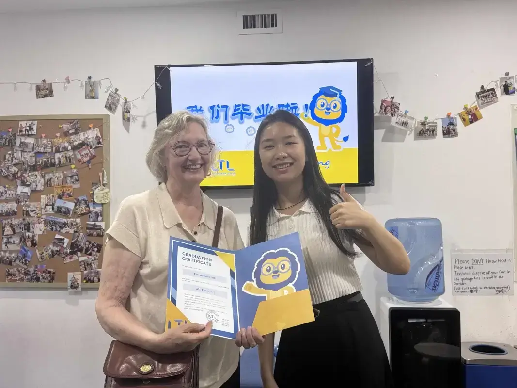 LTL Chinese Students Graduating with Linda