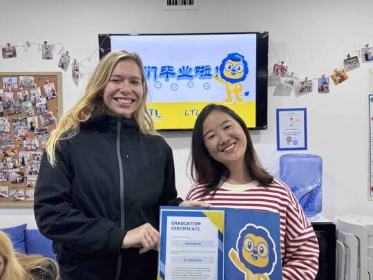 Student Marine with Jane at LTL Beijing